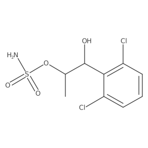 [(1S,2S)-1-(2,6-dichlorophenyl)-1-hydroxypropan-2-yl] sulfamate结构式