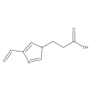3-(4-formyl-1H-imidazol-1-yl)propanoic acid Structure