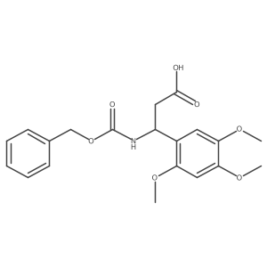(3S)-3-{[(benzyloxy)carbonyl]amino}-3-(2,4,5-trimethoxyphenyl)propanoic acid Structure