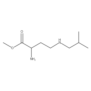 Methyl 2-amino-4-[(2-methylpropyl)amino]butanoate结构式