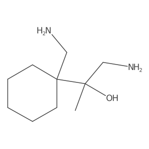 1-Amino-2-[1-(aminomethyl)cyclohexyl]propan-2-ol Structure