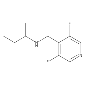 (Butan-2-yl)[(3,5-difluoropyridin-4-yl)methyl]amine结构式