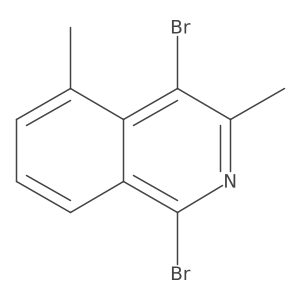 1,4-Dibromo-3,5-dimethylisoquinoline结构式