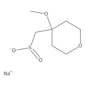 Sodium (4-methoxyoxan-4-yl)methanesulfinate结构式