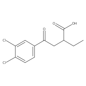 4-(3,4-Dichlorophenyl)-2-ethyl-4-oxobutanoic acid Structure