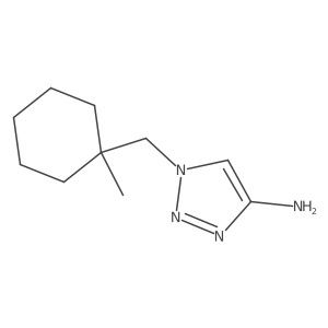 1-[(1-methylcyclohexyl)methyl]-1H-1,2,3-triazol-4-amine结构式