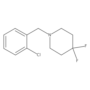 1-[(2-Chlorophenyl)methyl]-4,4-difluoropiperidine结构式