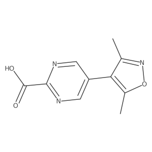 5-(Dimethyl-1,2-oxazol-4-yl)pyrimidine-2-carboxylic acid Structure