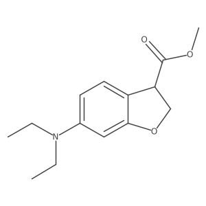 Methyl 6-(diethylamino)-2,3-dihydro-1-benzofuran-3-carboxylate结构式