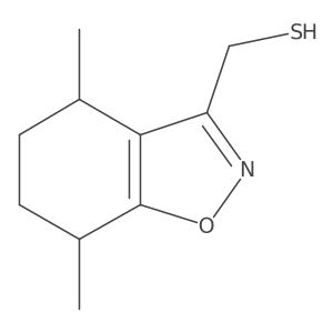 (4,7-Dimethyl-4,5,6,7-tetrahydro-1,2-benzoxazol-3-yl)methanethiol结构式