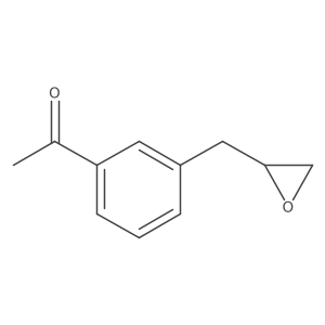 1-{3-[(Oxiran-2-yl)methyl]phenyl}ethan-1-one Structure