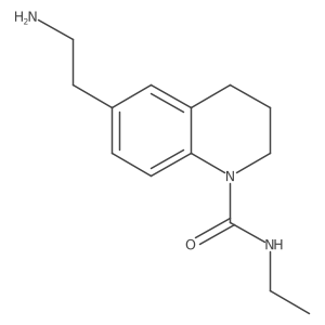 6-(2-aminoethyl)-N-ethyl-1,2,3,4-tetrahydroquinoline-1-carboxamide Structure