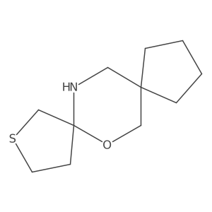 6-Oxa-2-thia-14-azadispiro[4.2.4^{8}.2^{5}]tetradecane结构式