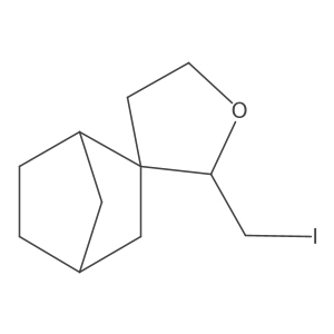 2'-(Iodomethyl)spiro[bicyclo[2.2.1]heptane-2,3'-oxolane]结构式