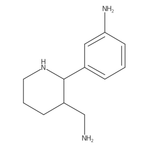 3-[3-(Aminomethyl)piperidin-2-yl]aniline结构式
