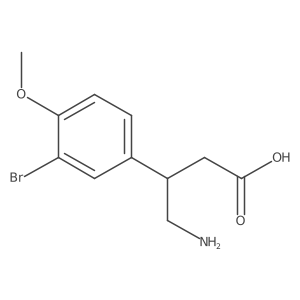 4-Amino-3-(3-bromo-4-methoxyphenyl)butanoic acid Structure