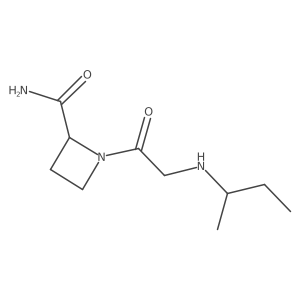 1-{2-[(Butan-2-yl)amino]acetyl}azetidine-2-carboxamide结构式