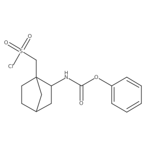 phenyl N-{1-[(chlorosulfonyl)methyl]bicyclo[2.2.1]heptan-2-yl}carbamate结构式