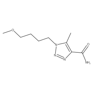 1-(4-methoxybutyl)-5-methyl-1H-1,2,3-triazole-4-carboxamide结构式