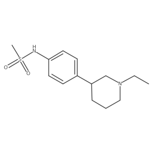 N-[4-(1-ethylpiperidin-3-yl)phenyl]methanesulfonamide Structure