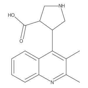 4-(2,3-Dimethylquinolin-4-yl)pyrrolidine-3-carboxylic acid Structure
