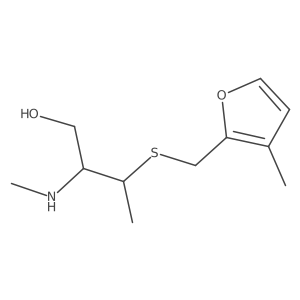 2-(Methylamino)-3-{[(3-methylfuran-2-yl)methyl]sulfanyl}butan-1-ol Structure