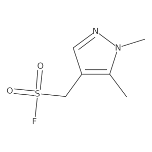 (1,5-dimethyl-1H-pyrazol-4-yl)methanesulfonyl fluoride结构式