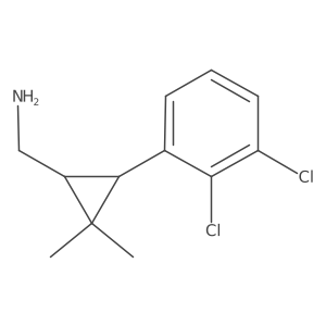 rac-[(1R,3R)-3-(2,3-dichlorophenyl)-2,2-dimethylcyclopropyl]methanamine Structure