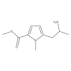 methyl 5-[(2S)-2-aminopropyl]-1-methyl-1H-pyrrole-2-carboxylate Structure