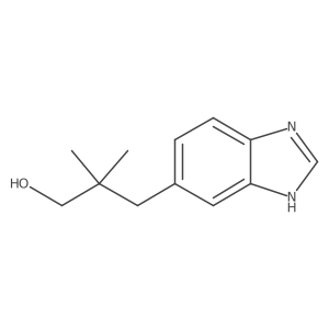3-(1H-1,3-benzodiazol-5-yl)-2,2-dimethylpropan-1-ol结构式