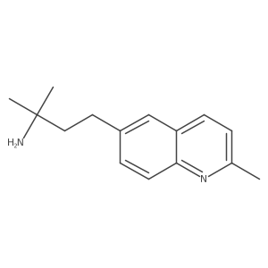 2-Methyl-4-(2-methylquinolin-6-yl)butan-2-amine结构式