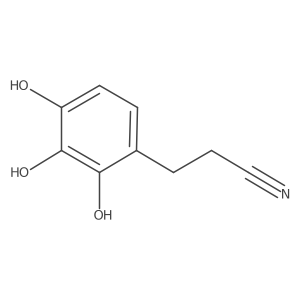 3-(2,3,4-Trihydroxyphenyl)propanenitrile Structure