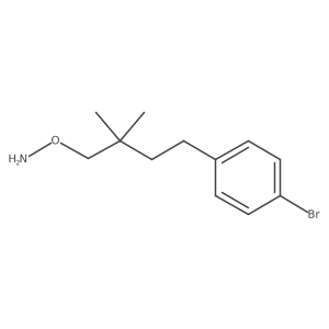 O-[4-(4-bromophenyl)-2,2-dimethylbutyl]hydroxylamine Structure