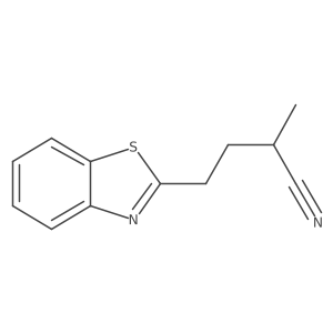 4-(1,3-Benzothiazol-2-yl)-2-methylbutanenitrile结构式