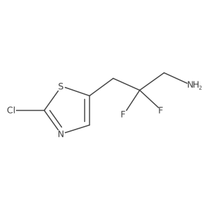 3-(2-Chloro-1,3-thiazol-5-yl)-2,2-difluoropropan-1-amine Structure