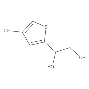 1-(4-Chlorothiophen-2-yl)ethane-1,2-diol Structure