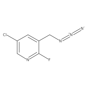 3-(Azidomethyl)-5-chloro-2-fluoropyridine Structure