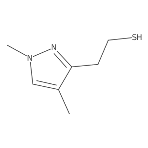 2-(1,4-dimethyl-1H-pyrazol-3-yl)ethane-1-thiol Structure