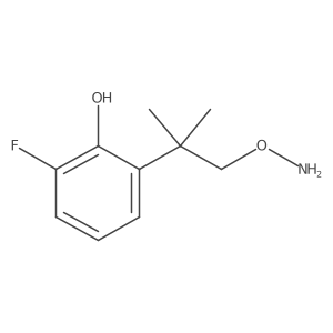 2-[1-(Aminooxy)-2-methylpropan-2-yl]-6-fluorophenol Structure