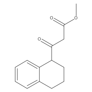 Methyl 3-oxo-3-(1,2,3,4-tetrahydronaphthalen-1-yl)propanoate结构式