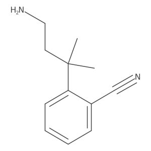2-(4-Amino-2-methylbutan-2-yl)benzonitrile Structure