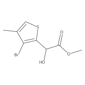Methyl 2-(3-bromo-4-methylthiophen-2-yl)-2-hydroxyacetate Structure