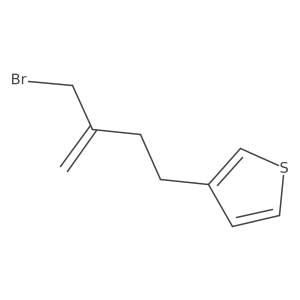 3-[3-(Bromomethyl)but-3-en-1-yl]thiophene Structure