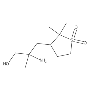 3-(2-Amino-3-hydroxy-2-methylpropyl)-2,2-dimethyl-1lambda6-thiolane-1,1-dione Structure