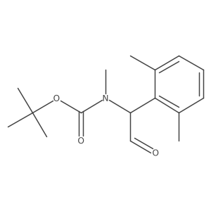 tert-butyl N-[1-(2,6-dimethylphenyl)-2-oxoethyl]-N-methylcarbamate Structure