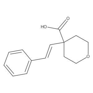4-(2-Phenylethenyl)oxane-4-carboxylic acid结构式