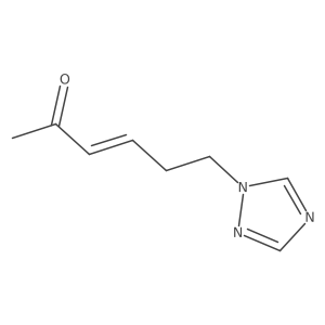 6-(1H-1,2,4-triazol-1-yl)hex-3-en-2-one结构式