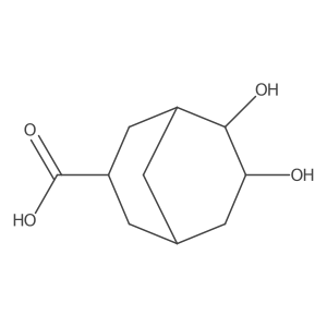 (1R,3S,5S,6S,7R)-6,7-Dihydroxybicyclo[3.3.1]nonane-3-carboxylic acid结构式