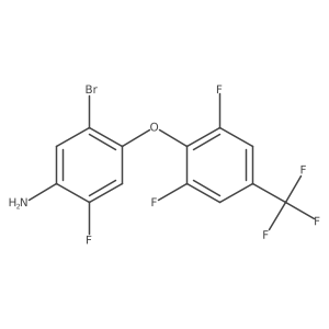 5-Bromo-4-[2,6-difluoro-4-(trifluoromethyl)phenoxy]-2-fluoroaniline结构式