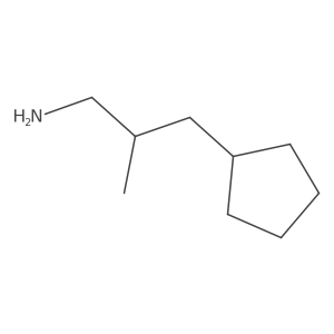 (2R)-3-Cyclopentyl-2-methylpropan-1-amine结构式